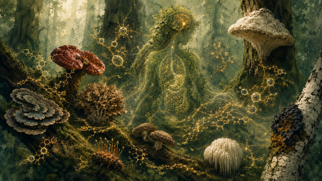 Mushroom Immunology: The Science of Forest Chemistry, Gut Health, and Human Biology