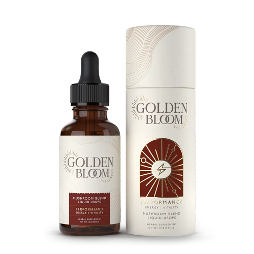 Golden Bloom Wellness - Performance Cordyceps Mushroom Tincture - 30mL - 30 Servings image 0