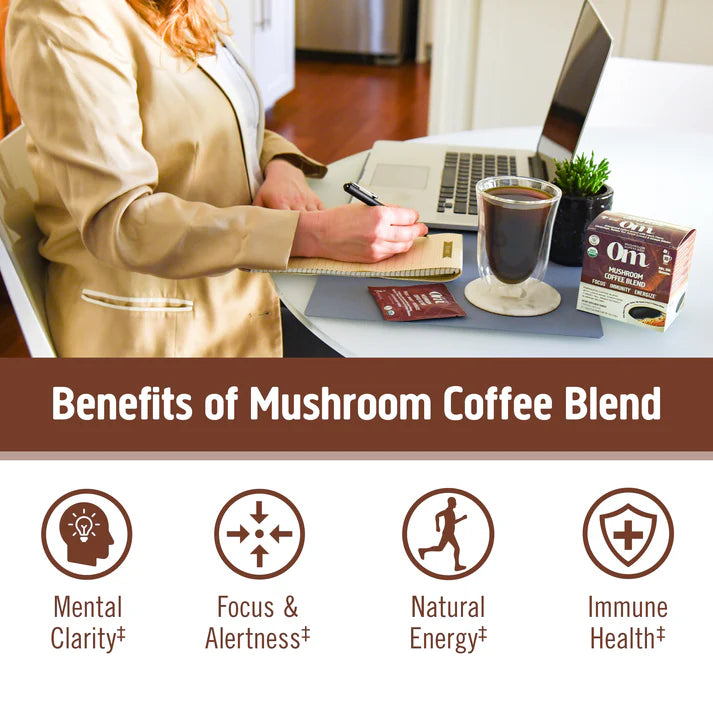 Om Mushroom Superfood - Mushroom Coffee Blend - 58g - 10 Servings image 4