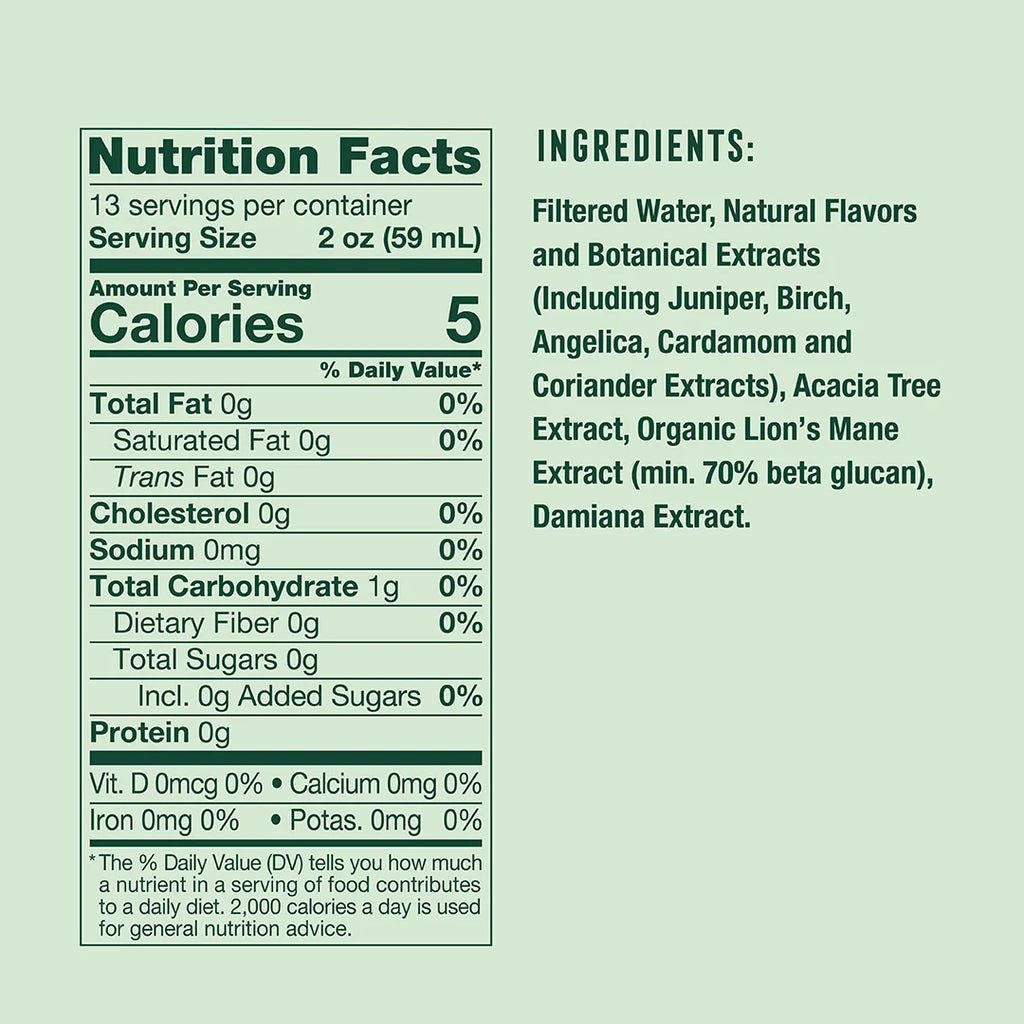 Little Saints - St. Juniper Non-Alcoholic Spirit - Lion's Mane - 750mL - 100mg per serving - 13 Servings