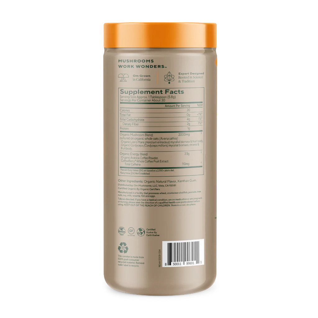 Om Mushroom Superfood - Mushroom Coffee Blend - 177g - 30 Servings