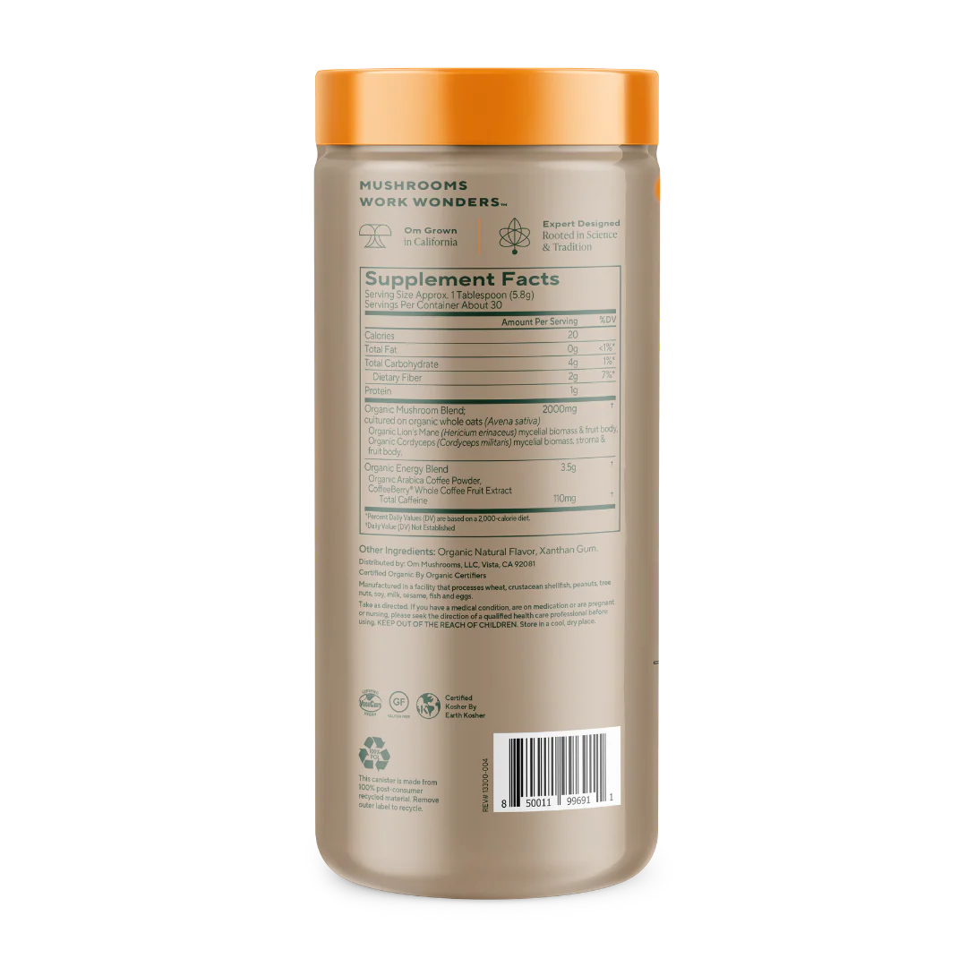 Om Mushroom Superfood - Mushroom Coffee Blend - 177g - 30 Servings