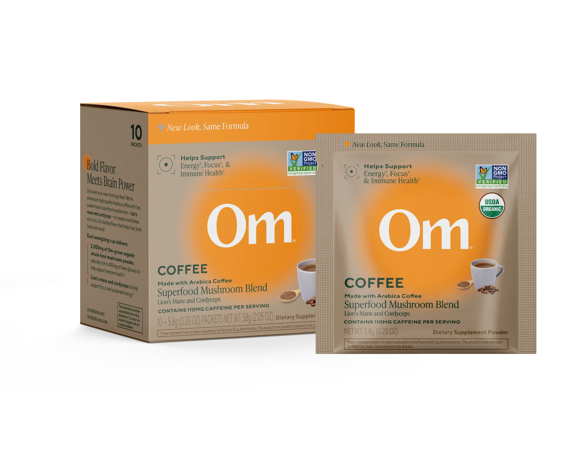 Om Mushroom Superfood - Mushroom Coffee Blend - 58g - 10 Servings