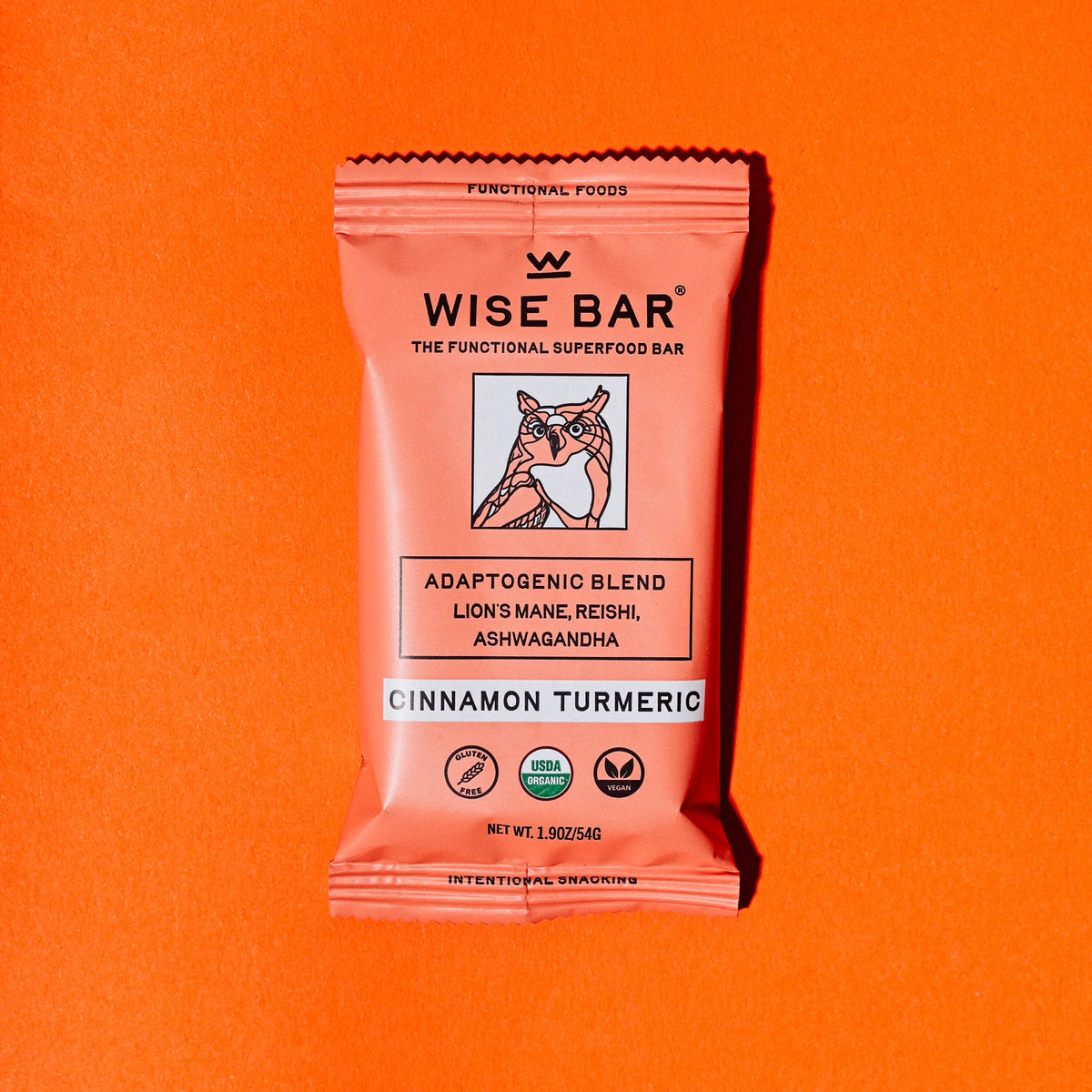 Wise Bar - Functional Superfood Bar - Cinnamon Tumeric - 12ct - 12 servings