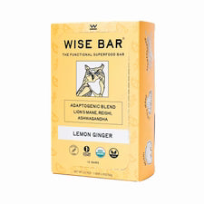Wise Bar - Functional Superfood Bar - Lemon Ginger - 12ct - 12 servings