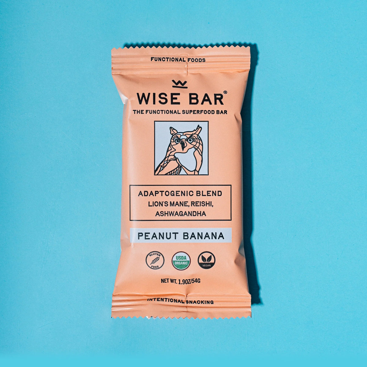 Wise Bar - Functional Superfood Bar - Peanut Butter Banana - 12ct - 12 servings