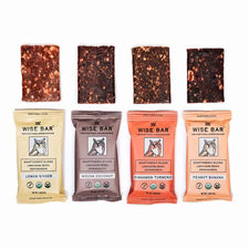 Wise Bar - Functional Superfood Bar - Variety Pack (3 bars x 4 flavors) - 12ct - 12 servings