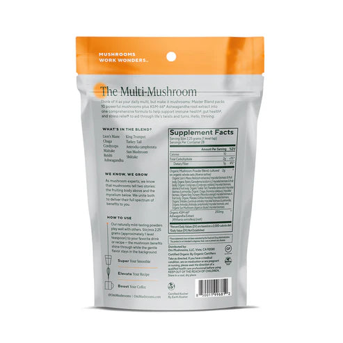 Om Mushroom Superfood - Master Blend Organic Mushroom Powder - 63g - 28 Servings image 4