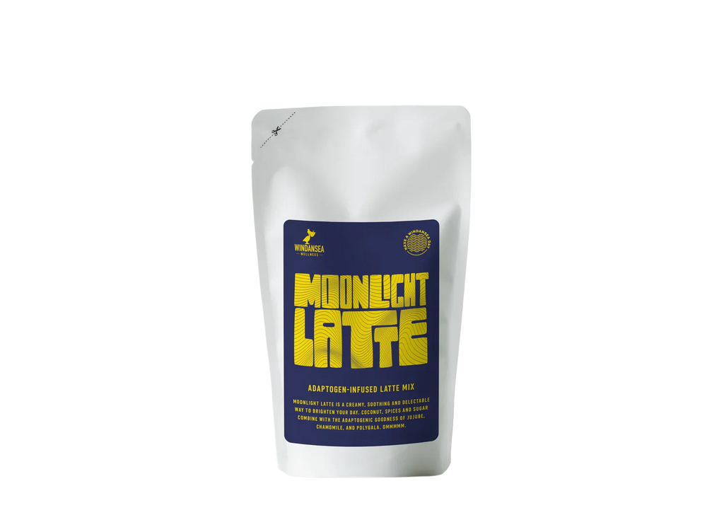 Windansea Coffee - Moonlight Latte Mushroom Chai Latte Mix - 80g - 1000mg Adaptogen Blend per Serving - 10 Servings