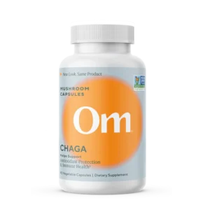 Om Mushroom Superfood - Chaga Mushroom Capsules - 90ct - 30 Servings