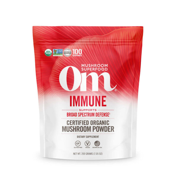 Om Mushroom Superfood - Immune Blend Organic Mushroom Powder - 200g - 100 Servings