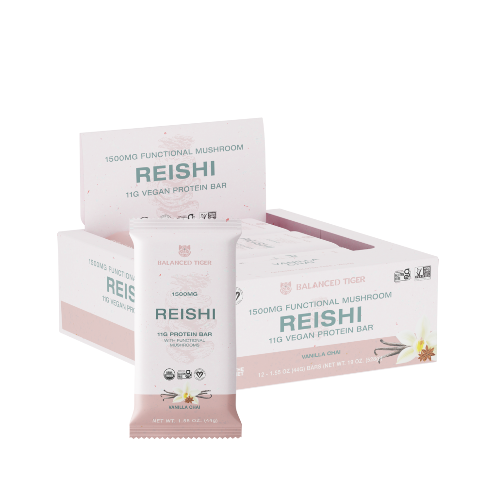 Balanced Tiger Balance Reishi Functional Mushroom Protein Bar