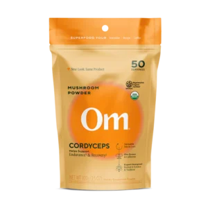 Om Mushroom Superfood - Cordyceps Organic Mushroom Powder - 100g - 50 Servings