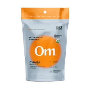Om Mushroom Superfood - Chaga Organic Mushroom Powder - 100g - 50 Servings