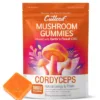 Cutleaf - Cordyceps Energy & Power Mushroom Gummies - Mango - 8ct - 1000mg + 25mg Full Spectrum CBD + 3mg D9 THC per Serving - 8 Servings