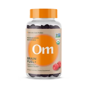 Om Mushroom Superfood - Brain Fuel+ Mushroom Gummies - Raspberry - 56ct - 28 Servings