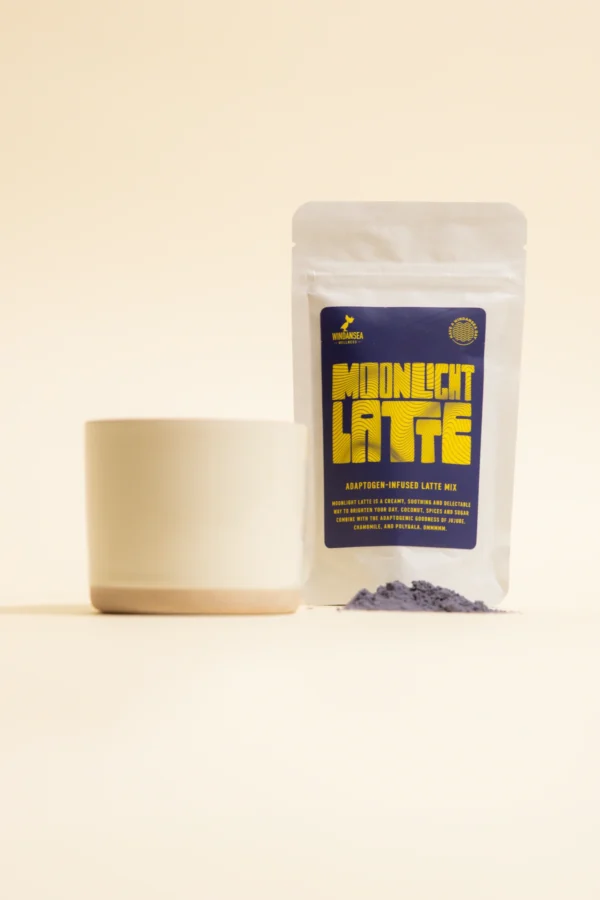 Windansea Coffee - Moonlight Latte Mushroom Chai Latte Mix - 80g - 1000mg Adaptogen Blend per Serving - 10 Servings - Image 2